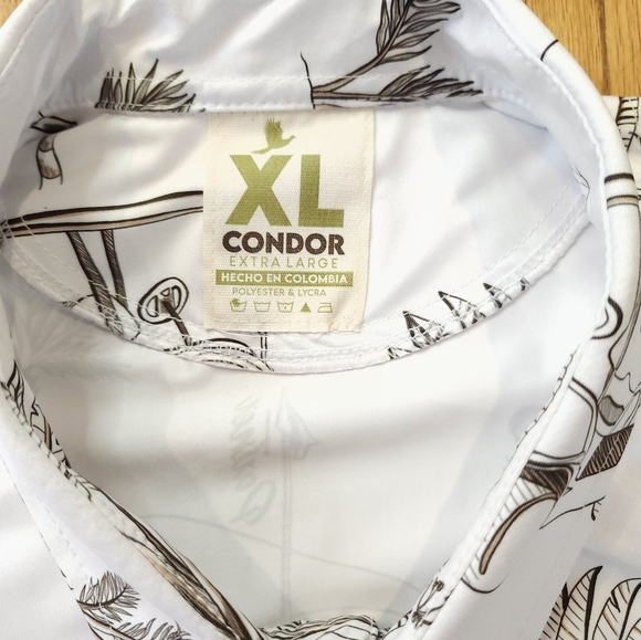 CONDOR Mens Performance Golf Polos Size XL Parrots Pink White Partner - Picture 5 of 10